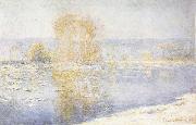 Claude Monet Floating Ice at Bennecourt oil painting artist